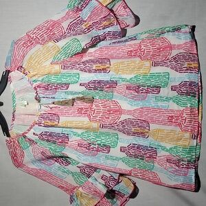 Jade Melody ruffled 3/4 sleeve women's top‎ size medium